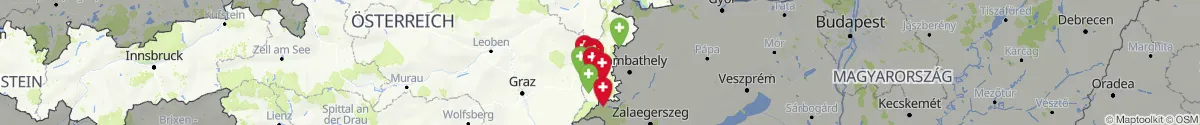 Kartenansicht für Apotheken-Notdienste in der Nähe von Ollersdorf im Burgenland (Güssing, Burgenland)
